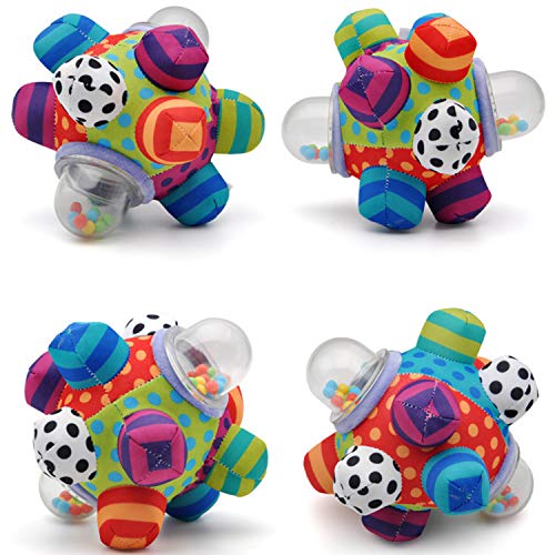 QQchickchicky Developmental Bumpy Ball Toy, Newborn Baby Infant Toys 0-3 Months, Help Develop Motor Skills and Brain Nerves, Sensory Baby Toys 3-6 0 12 Months 6.7"