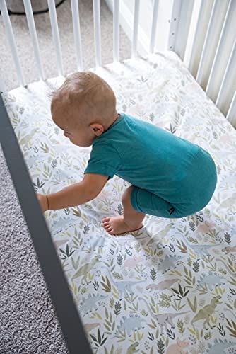 Premium Fitted Knit Crib Sheet/Toddler Sheet Rex by Copper Pearl