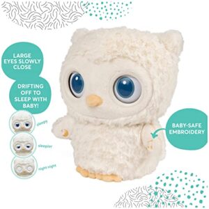 GUND Baby Sleepy Eyes Owl Bedtime Soother Plush Owl Stuffed Animal Night Light & Sound Machine for Baby Boys and Girls, 8”