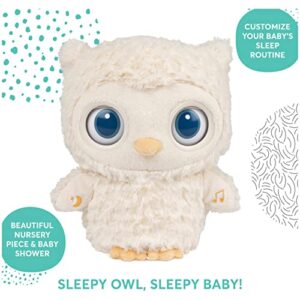 GUND Baby Sleepy Eyes Owl Bedtime Soother Plush Owl Stuffed Animal Night Light & Sound Machine for Baby Boys and Girls, 8”