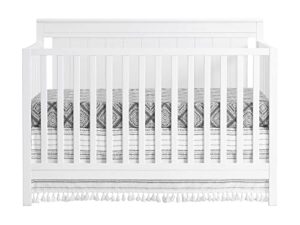 oxford baby lazio 4-in-1 convertible crib, snow white, greenguard gold certified