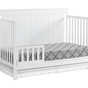 Oxford Baby Lazio 4-in-1 Convertible Crib, Snow White, GreenGuard Gold Certified