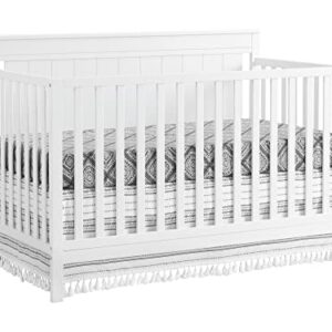 Oxford Baby Lazio 4-in-1 Convertible Crib, Snow White, GreenGuard Gold Certified