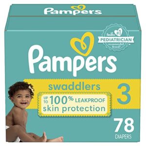 pampers swaddlers active baby diaper size 3 78 count