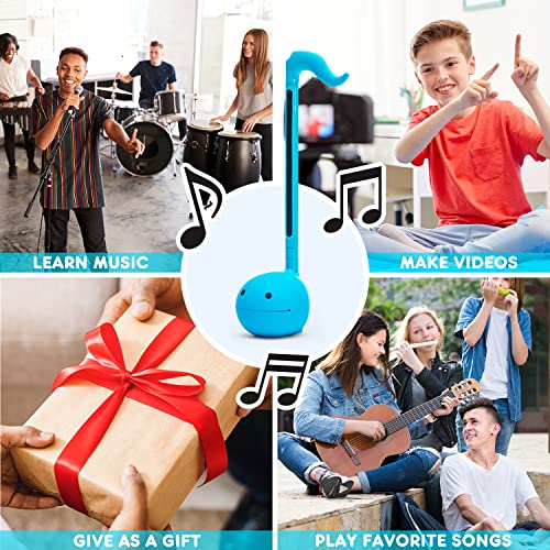 Otamatone Japanese Electronic Musical Instrument Portable Music Synthesizer from Japan by Maywa Denki Studio Best-Selling, Award Winning, Educational Fun Cool Gift for Children, Teens & Adults - Blue