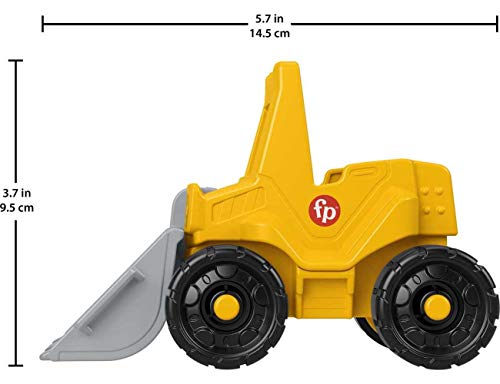 Little People Toddler Construction Toy Bulldozer Vehicle & Worker Figure for Pretend Play Ages 1+ Years