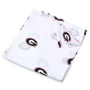 three little anchors university of georgia muslin swaddle blanket 47x47in