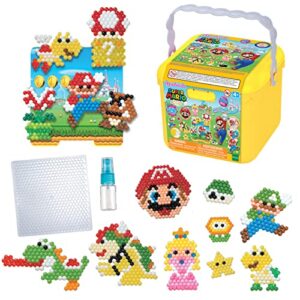 aquabeads super mario™ creation cube, kids, beads, arts and crafts, complete activity kit