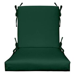 rsh décor indoor outdoor foam mid back chair cushion, choose color (hunter green)