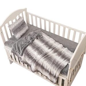 standard crib bedding set - toddler bed 52x28 - crib bedding set girl - baby bedding crib set boy - nursery bedding set - crib comforter set - set of 3 baby bedding set. (grey)