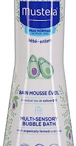 Mustela Baby Multi-Sensory Bubble Bath with Natural Avocado – Biodegradable Formula - 6.76 oz.