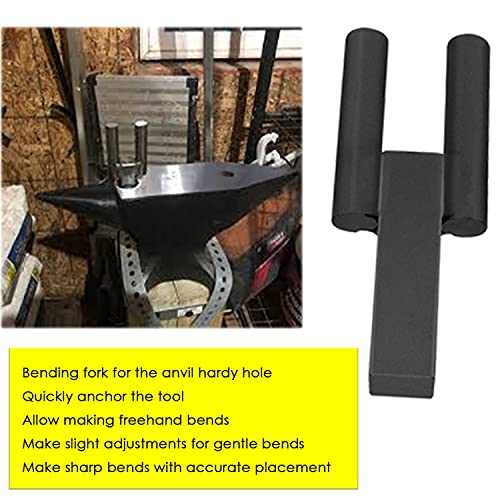 Bonbo 1 Inch Blacksmith Hardy Anvil Tool Hardy Turning Bending Forging Scrolling Twisting Tool Blacksmith Anvil Bending Fork