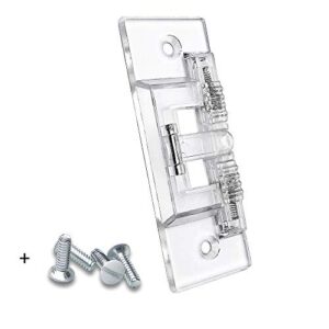 light switch guard, ilivable child proof wall switch plate protects your lights or circuits from being accidentally turned on or off by children and adults (clear)