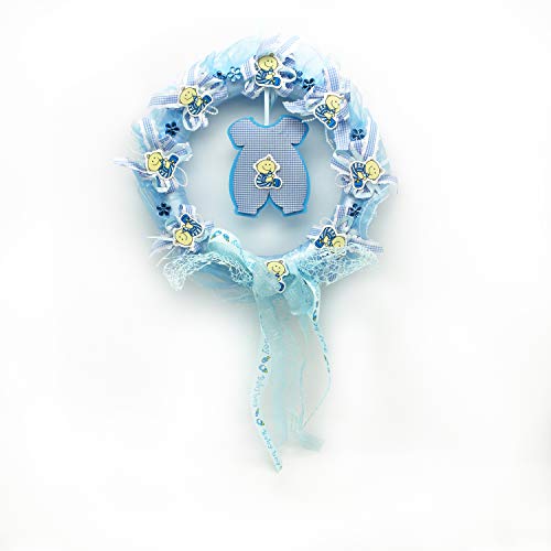 Your Favorite Moments Hanging Decoration: Blue Baby Boy Hanging Decor for Baby Shower, Gender Reveal, Birthdays