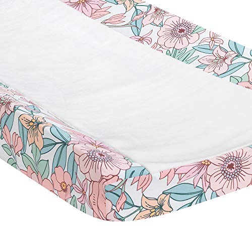 Lambs & Ivy Giraffe and a Half Liberty Floral Watercolor Changing Pad Cover