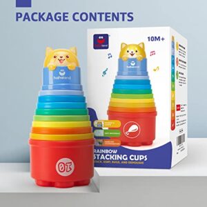 Stacking Toys for Toddlers 1-3 - Stacking Cups - Montessori Toys Baby Toys for 1 Year Old Toys for Boys Girls Toddler Toys Age 1-2 Numbers Shapes Patterns Learning Toys One Year Old Boy Birthday Gift