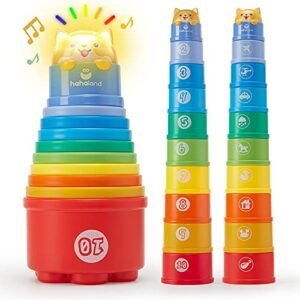 stacking toys for toddlers 1-3 - stacking cups - montessori toys baby toys for 1 year old toys for boys girls toddler toys age 1-2 numbers shapes patterns learning toys one year old boy birthday gift