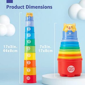 Stacking Toys for Toddlers 1-3 - Stacking Cups - Montessori Toys Baby Toys for 1 Year Old Toys for Boys Girls Toddler Toys Age 1-2 Numbers Shapes Patterns Learning Toys One Year Old Boy Birthday Gift