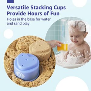 Stacking Toys for Toddlers 1-3 - Stacking Cups - Montessori Toys Baby Toys for 1 Year Old Toys for Boys Girls Toddler Toys Age 1-2 Numbers Shapes Patterns Learning Toys One Year Old Boy Birthday Gift