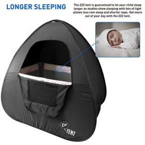 EasyGoProducts EGP ZZZ Play & Crib Sleeping Cover Instant Tent – Compatible with Pack ‘n Play, Baby Bjorn & Lotus Travel Crib – New Improved - Patented