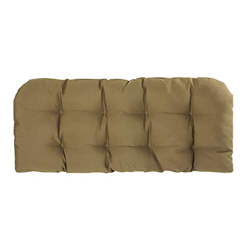 Art Leon Outdoor/Indoor Home Chair Seat Cushions 5 Pieces Seat and Back Cushion Set for Patio Deep Seat, Wicker Loveseat, Settee, Bench, Brown