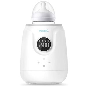 papablic 5-in-1 ultra-fast baby bottle warmer for breastmilk and formula, with digital timer and automatic shut-off