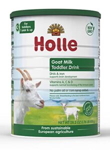 holle non-gmo - european whole goat milk toddler drink - with dha for healthy brain development - 1 year & up