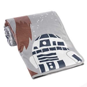 Lambs & Ivy Star Wars Rebels R2D2/C-3PO/Chewbacca Soft Sherpa Baby Blanket