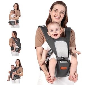 besrey Baby Carrier Front Facing Holder, Hip Seat, Dad Kangaroo Carrier Summer, Toddler Chest Hybrid Wrap Carrier, Mens Ergonomic Body Carrier Backpack, Easy Infant Carrier Mesh, Forward Soft Carrier