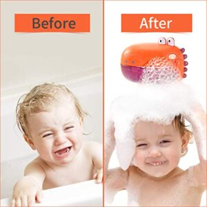 LARAH Bath Toy for Bubble Bath for The Bathtub,1000+ Bubbles Per Minute,Plays 12 Children’s Songs – Baby, Kids Bath Toys Makes Great Gifts for Toddlers Ages 1 2 3 4 5 6 Years Girl Boy (Orange)