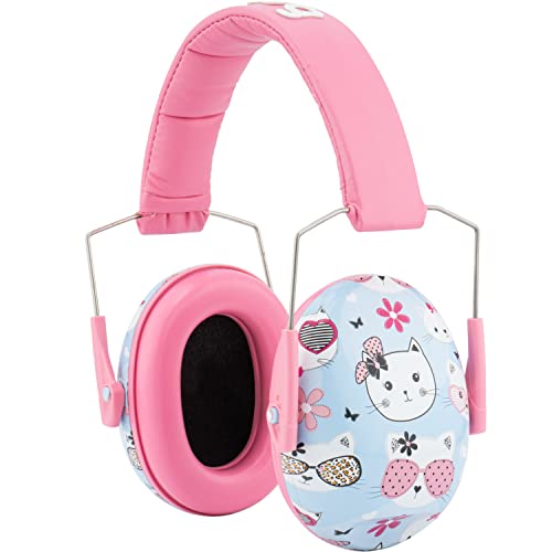 Snug Kids Ear Protection - Noise Cancelling Sound Proof Earmuffs/Headphones for Toddlers, Children & Adults (Cats)