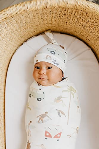 Copper Pearl Large Premium Knit Baby Swaddle Receiving Blanket Maui