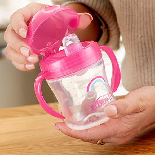 Dr. Brown's Transition Sippy Cup with Soft Spout - Pink - 6oz - 6m+