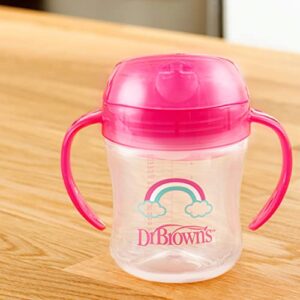 Dr. Brown's Transition Sippy Cup with Soft Spout - Pink - 6oz - 6m+