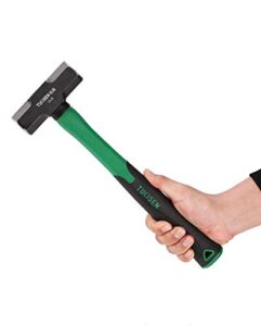 3-pound heavy duty hammer/strike drilling/crack hammer, octagonal hammer with fiber shockproof handle,3-pound sledge with fiberglass handle & no-slip cushion grip
