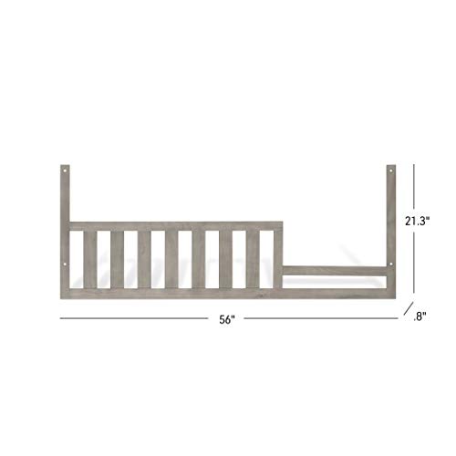 Child Craft Kieran Guard Rail Toddler Bed Conversion Kit, Crescent Gray