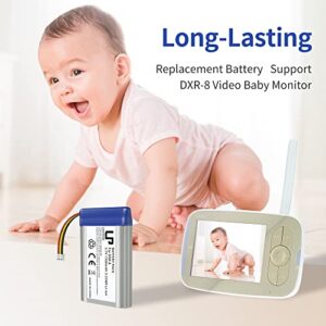 LP Replacement Battery for Infant Optics DXR-8 Baby Monitor Unit, 1-Pack 3.7V 1500mAh Lithium Ion Rechargeable Battery