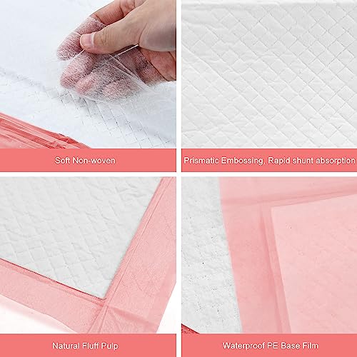 Rocinha Disposable Changing Pads for Baby Disposable Underpads Waterproof Diaper Changing Pad Breathable Underpads Bed Table Protector Mat Changing Pad Liner, 24 Inches x 17 Inches