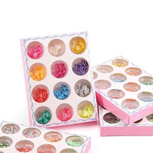 12 Bottles/Pack Flower Animal Fruit Resin Filling Glitter Soft Clay for DIY Epoxy Resin Mold Decor Nail Art Jewelry Making Tools (Animal)