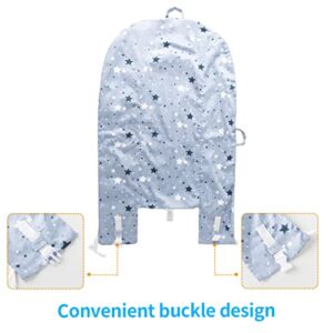 HOUSEYUAN Infant Baby Lounger Replaceable Cover co-Sleeping Newborn Baby Nest Backup Cover Breathable Machine Washable (Blue Star)