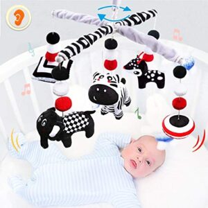 teytoy My First Baby Crib Mobile, Black and White Baby Mobile for Crib, High Contrast Mobile Toy for Newborn Infants Boys and Girls