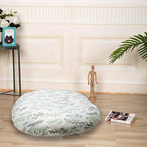 Newborn Lounger Cover Removable Cover Ultra Soft Comfortable Lounger Slipcover Removable Cover for Infant Lounger Pillow (Leaf)