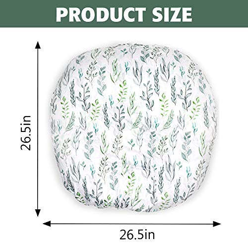 Newborn Lounger Cover Removable Cover Ultra Soft Comfortable Lounger Slipcover Removable Cover for Infant Lounger Pillow (Leaf)