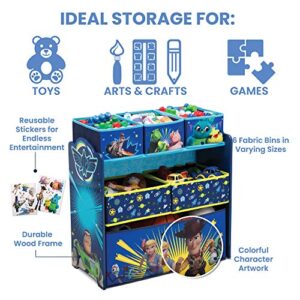 Delta Children Kids Table and Chair Set with Storage (2 Chairs Included) Plus Design and Store 6-Bin Toy Storage Organizer - Arts & Crafts, Homeschooling, Homework & More, Disney/Pixar Toy Story 4