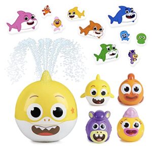 baby shark's big show! bath toy bundle - 15 pieces - kids bath toys