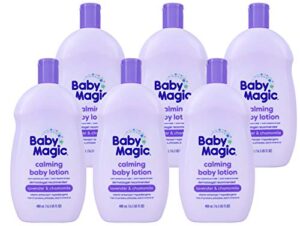 baby magic calming lotion 16.5oz, lavender & chamomile, 6 count
