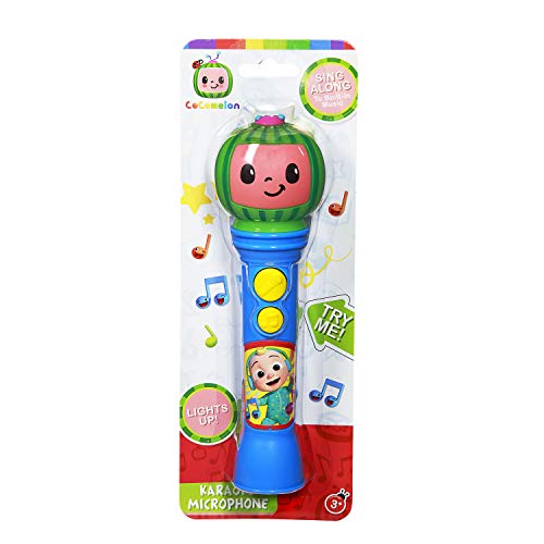 Cocomelon Toy Microphone for Kids, Musical Toy for Toddlers with Built-in Cocomelon Songs, Kids Microphone Designed For Fans of Cocomelon Toys and Gifts