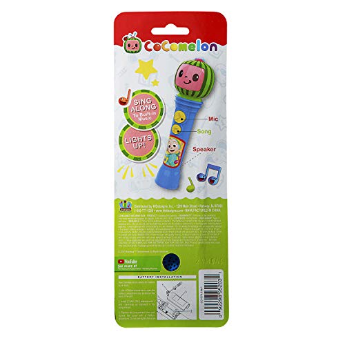 Cocomelon Toy Microphone for Kids, Musical Toy for Toddlers with Built-in Cocomelon Songs, Kids Microphone Designed For Fans of Cocomelon Toys and Gifts