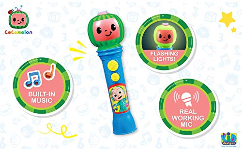 Cocomelon Toy Microphone for Kids, Musical Toy for Toddlers with Built-in Cocomelon Songs, Kids Microphone Designed For Fans of Cocomelon Toys and Gifts