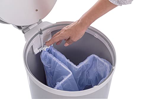 Bubula Premium Steel Diaper Waste Pail with Step Open, Gray